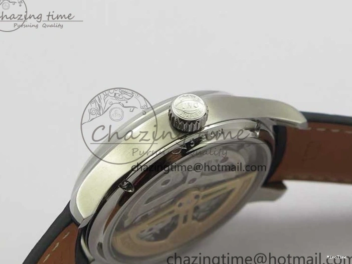 MIROTIME 0216 Portugieser Perpetual Calendar IW503301 V9F 1:1 Best Edition Silver Dial on Black Leather Strap A EyeCatching 7116